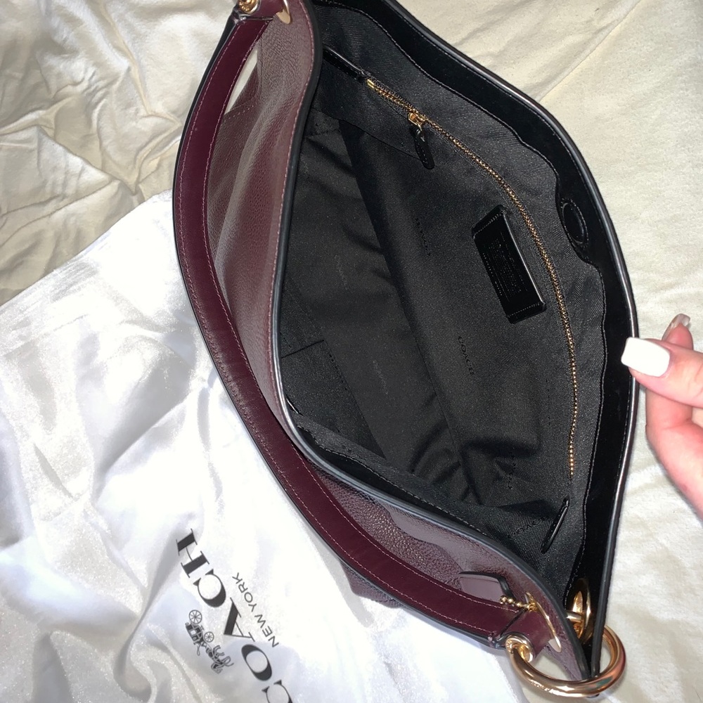 Dark Maroon Coach Purse ✨